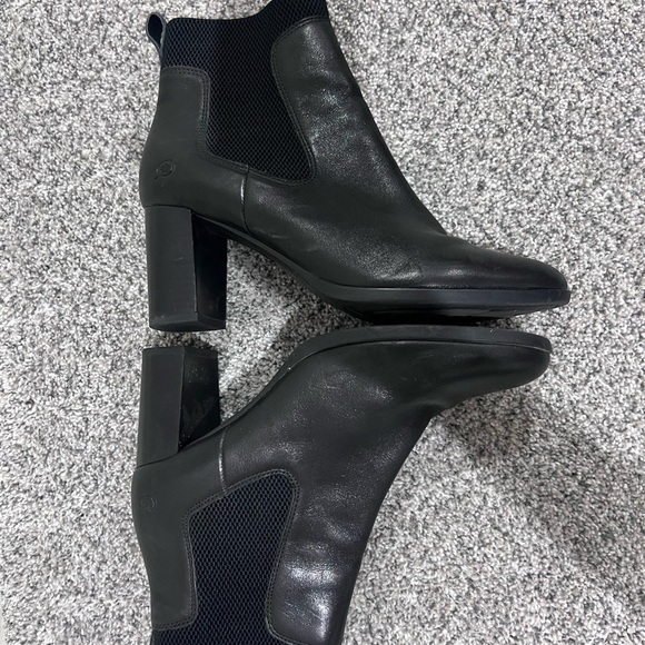 Born Black Genuine Leather Donella Chelsea Boots Block Heel Women’s Size US 9 - Picture 6 of 10